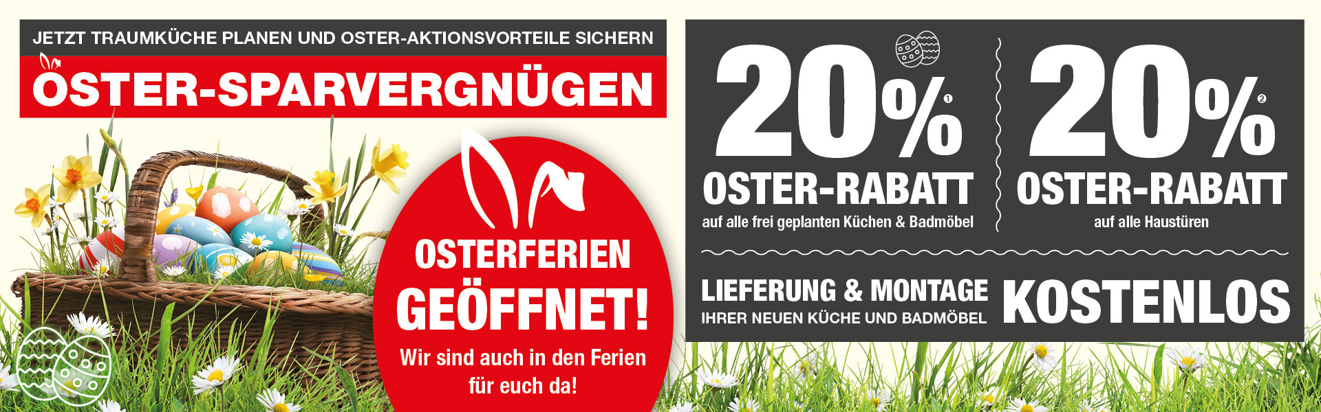 Oster-Sparvergnügen bei Küchen Hoffmann