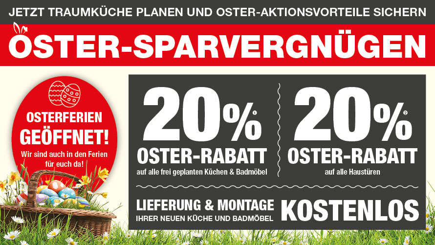 Oster-Sparvergnügen bei Küchen Hoffmann