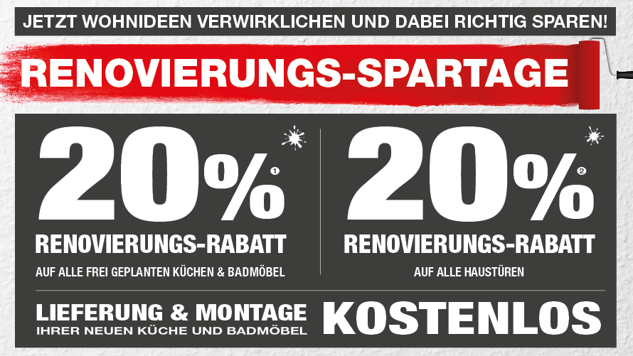 Renovierungs-Spartage bei Küchen Hoffmann